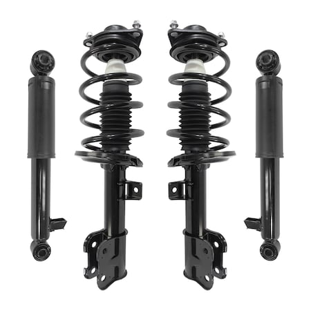 Unity 4-11365-259070-001 Front and Rear Complete Strut Assembly Shock Kit 4-11365-259070-001